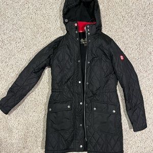 Black Barbour fleece-lined jacket